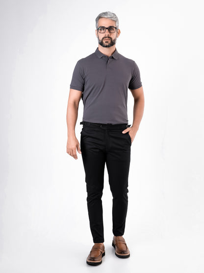 Polo piquet pima Cinza