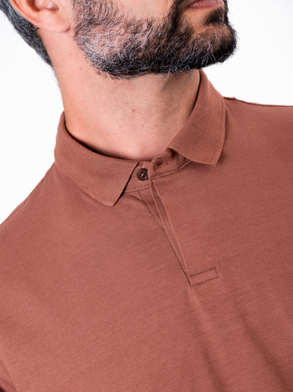 Polo piquet pima marinho.