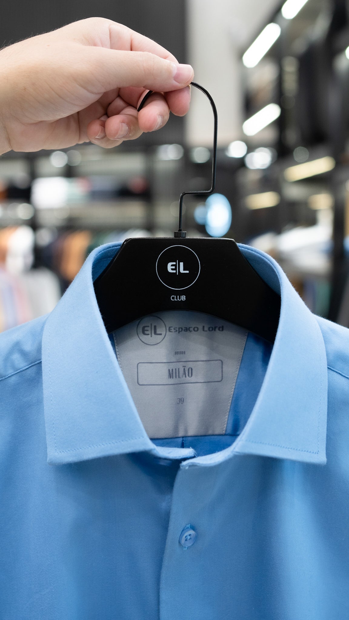 Camisa social Milão - azul.