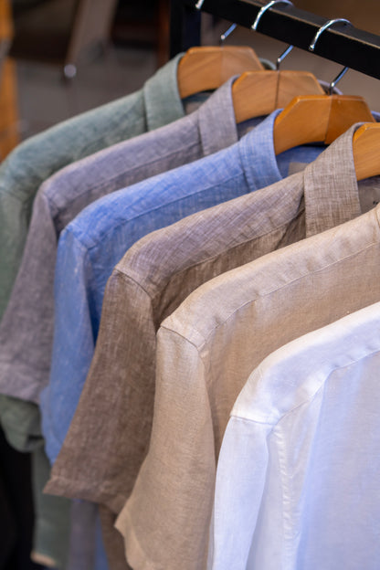 Camisa 100% linho Branca.