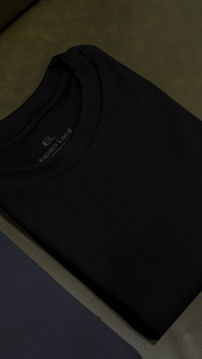 Camiseta preta - special pima touch.