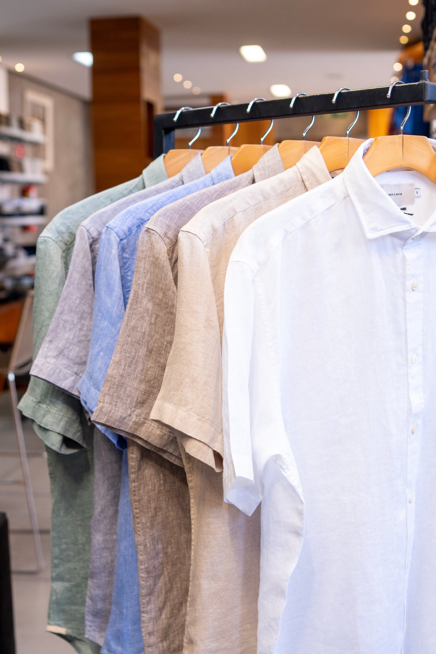 Camisa 100% linho Branca.