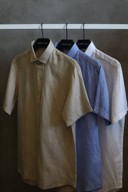 Camisa 100% linho Branca.